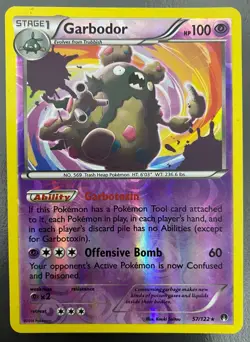 Garbodor 57/122 Reverse Holo Rare Breakpoint Set | LP | Pokemon Trading Card TCG - Image 1