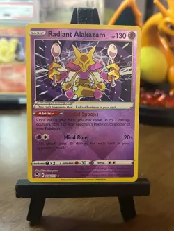Radiant Alakazam 059/195 Silver Tempest Pokemon Card - English - Image 1