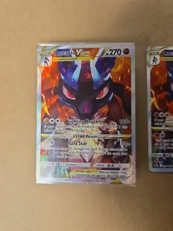 X2 Lucario VSTAR SWSH291 SWSH: Sword & Shield Promo Cards 1 Sealed 1 Open / Used - Image 2