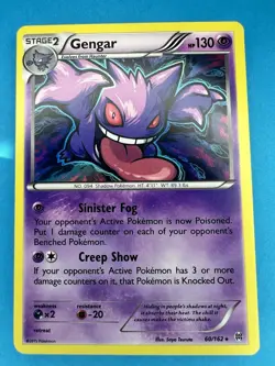 Pokemon Gengar Holo Rare TCG Card 60/162 XY Breakthrough NM - Image 1