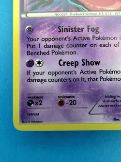 Pokemon Gengar Holo Rare TCG Card 60/162 XY Breakthrough NM - Image 4