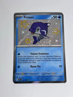 Pokemon TCG Finizen Holo Baby Shiny Rare Card Paldean Fates 123/091 NM Condition - Image 2