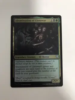 Abomination of Llanowar Foil MTG Magic the Gathering Card NM Near Mint CMR - Image 1
