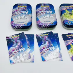 Empty Pokemon Paldean Fates Mini Tins Set Of 4 With Stickers and Cards 2024 - Image 4