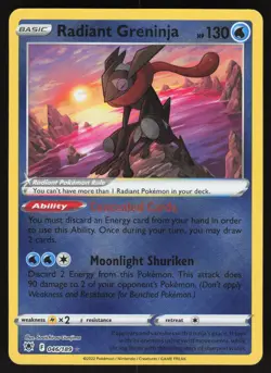 Radiant Greninja 046/189 Astral Radiance Holo Pokemon Card - Image 1