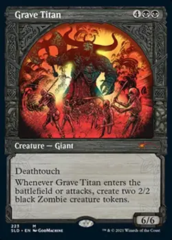 MTG English Grave Titan NM Foil Secret Lair - Image 1