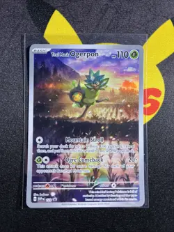 Pokemon TCG Teal Mask Ogerpon 123 Sv: Scarlet & Violet Promo Cards Holo NM - Image 1