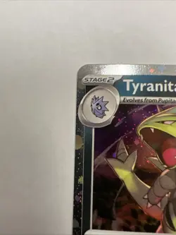 Pokemon TCG Tyranitar 135 S&V Paldea Evolved Cosmos Holo Card NM/LP - Image 5