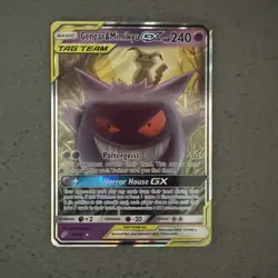 Gengar & Mimikyu GX Tag Team Pokemon Card SM9 53/181 Holo Rare - Image 1