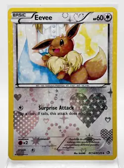 Eevee RC14/RC25 Radiant Collection Legendary Treasures Pokemon Card 2013 LP - Image 1