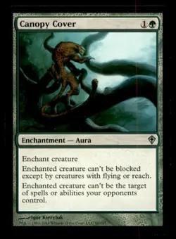 MTG Canopy Cover LP Light Play Worldwake [1931] - Image 1