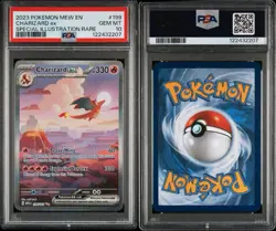 2023 Pokemon EN-Mew 151 Charizard EX 199/165 SIR GEM MINT PSA 10 - Image 3