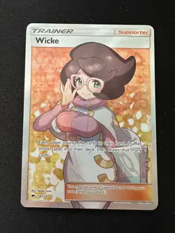 Pokemon TCG Wicke Full Art Ultra Rare Holo 147/147 Burning Shadows LP - Image 1