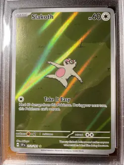 2024 Pokemon SSP EN Illustration Rare #212 Slakoth PSA 10 GEM MINT - Image 2
