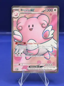Pokemon TCG Blissey ex Twilight Masquerade 201/167 Holo Rare Full Art - Image 1