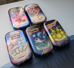Pokemon Paldean Fates Mini Tins w/ Stickers - NO PACKS - Lot of 5 EMPTY - Image 1