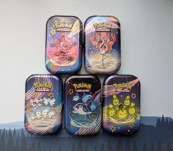 Pokemon Paldean Fates Mini Tins w/ Stickers - NO PACKS - Lot of 5 EMPTY - Image 3