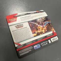 Pokemon Scarlet & Violet Obsidian Flames: 3 Pack Blister Eevee - SEALED - Image 2