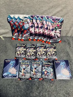 Pokemon Scarlet & Violet TCG Booster Packs 10 Paradox Rift 7 Stellar Crown +More - Image 1