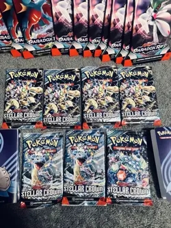 Pokemon Scarlet & Violet TCG Booster Packs 10 Paradox Rift 7 Stellar Crown +More - Image 4