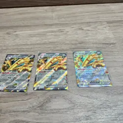 Pokemon Card TCG - Gholdengo EX 139/182 - Paradox Rift - Double Rare x3 Lot - Image 1