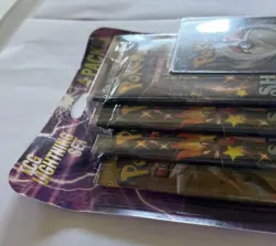 Pokemon TCG Lightning Set 4 Packs + 1 Bonus Card Sealed Shining Fates Sun & Moon - Image 2