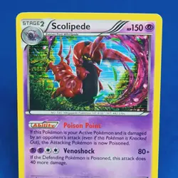 Scolipede Holo Rare 74/149 Boundaries Crossed Pokemon Card 2012 Tcg Ccg - Image 3