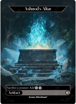 Ashnod's Altar - Full Art Altered Art Custom Proxy Cards - Image 1