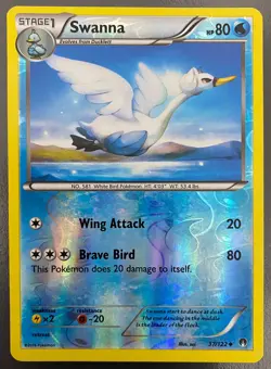 Swanna 37/122 Reverse Holo Breakpoint Set | LP | Pokemon Trading Card TCG - Image 1