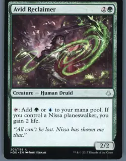 Magic the Gathering MTG Hour of Devastation Avid Reclaimer #201 - Image 1