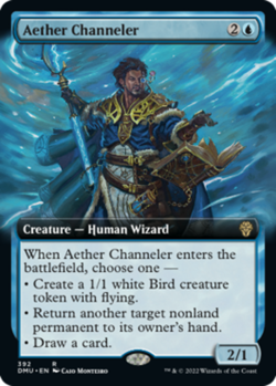 [1x] Aether Channeler - Extended Art Near Mint, English DMU Extras MTG Magic - Image 1