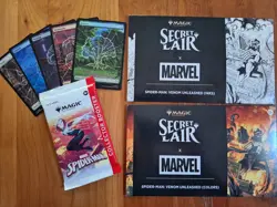 Spider Man Collector Lot Secret Lair Venom Unleashed Sealed IN HAND Marvel x MTG - Image 1