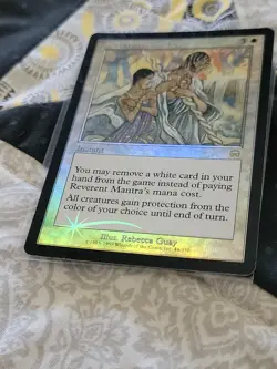 1x Foil Reverent Mantra LP Foil English Mercadian Masques MTG Rebecca Guay Art!! - Image 3
