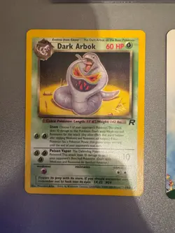 2001 DARK ARBOK #19 POKEMON CARD PROMO HONG KONG LEAGUE WIZARDS GOLD STAMP WOTC - Image 3