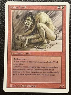 Mtg Revised - Sedge Troll - Good - Image 1
