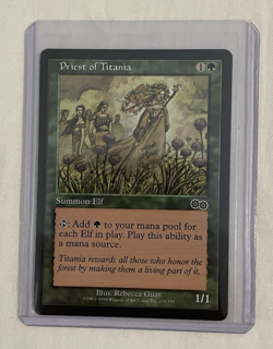 1x Priest of Titania Urza's Saga MTG Magic the Gathering NM - Image 1