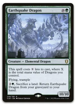 Earthquake Dragon #228 (NM) Baldur's Gate CLB Magic MTG - Image 1