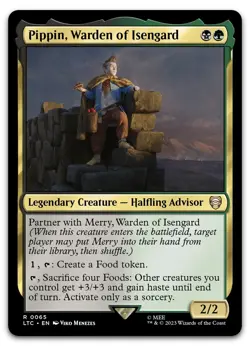 Pippin, Warden of Isengard #65 (NM) Lord of the Rings LTC Magic MTG - Image 1