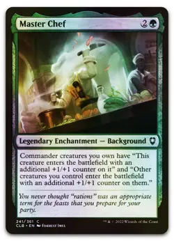 Master Chef #241 (Foil) (NM) Baldur's Gate CLB Magic MTG - Image 1