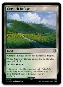 Graypelt Refuge #316 (NM) Lord of the Rings LTC Magic MTG - Image 1