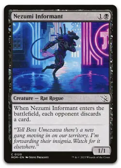 Nezumi Informant #120 (NM) March of the Machine MOM Magic MTG - Image 1