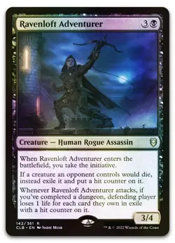 Ravenloft Adventurer #142 (Foil) (NM) Baldur's Gate CLB Magic MTG - Image 1