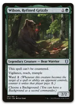 Wilson, Refined Grizzly #261 (NM) Baldur's Gate CLB Magic MTG - Image 1