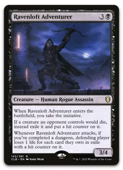 Ravenloft Adventurer #142 (NM) Baldur's Gate CLB Magic MTG - Image 1