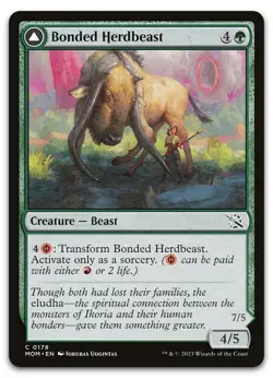 Bonded Herdbeast #178 (NM) March of the Machine MOM Magic MTG - Image 1