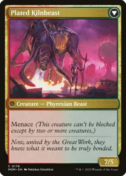 Bonded Herdbeast #178 (NM) March of the Machine MOM Magic MTG - Image 2
