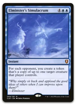 Elminster's Simulacrum #68 (NM) Baldur's Gate CLB Magic MTG - Image 1