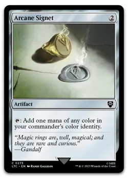 Arcane Signet #273 (NM) Lord of the Rings LTC Magic MTG - Image 1