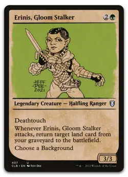 Erinis, Gloom Stalker (Showcase) #407 (NM) Baldur's Gate CLB Magic MTG - Image 1