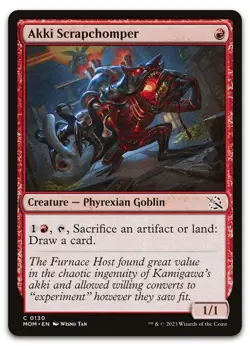 Akki Scrapchomper #130 (NM) March of the Machine MOM Magic MTG - Image 1